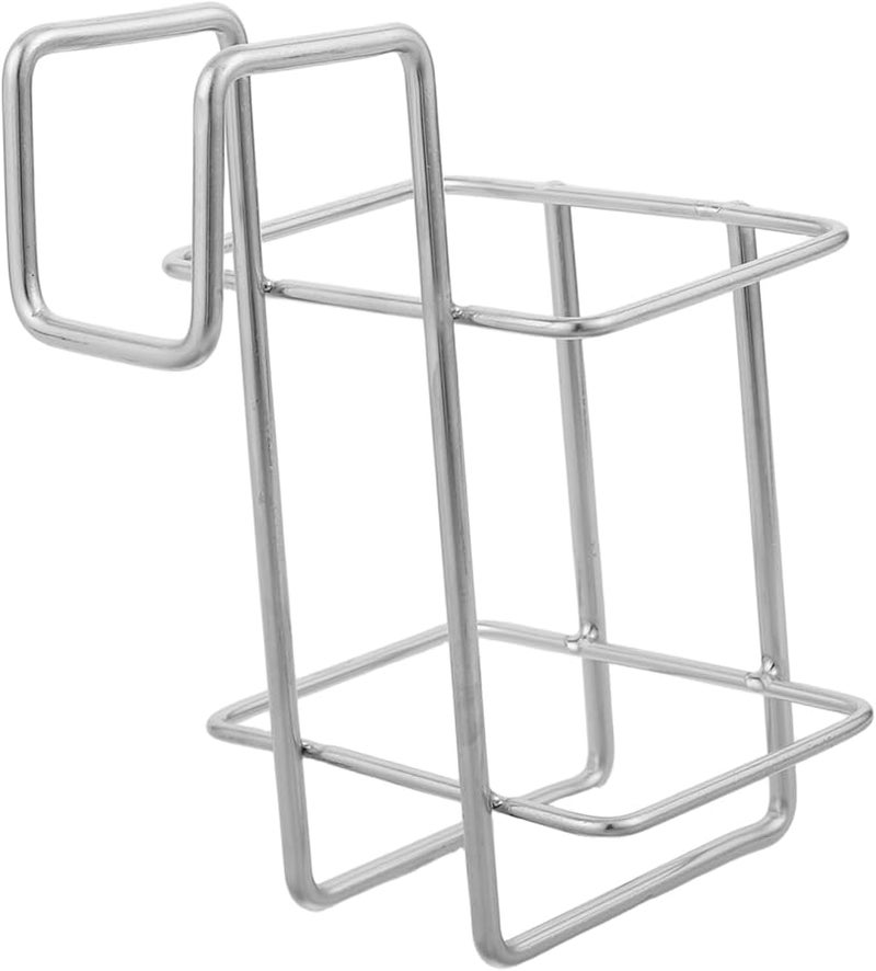 Stainless Steel Soap Dispenser Holder No Drilling Required Rustproof Wall Mounted Organizer - Image 1